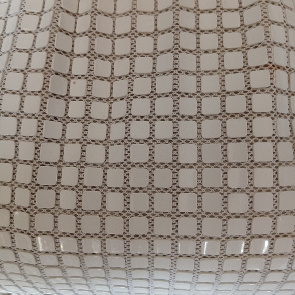 1960s Vintage White tile bag mod satchel - Picture 3 of 11